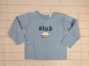 NOTES Blue Print Top