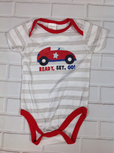 CUTIE Red & White Top