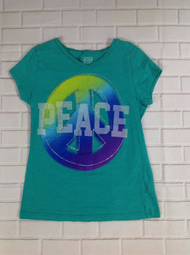 Canyon River Blues Green Print Top