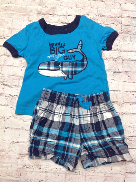 Carters Aqua & Blue 2 PC Outfit