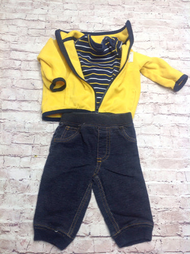 Carters BLUE & YELLOW 3 PC Outfit