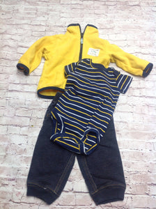 Carters BLUE & YELLOW 3 PC Outfit
