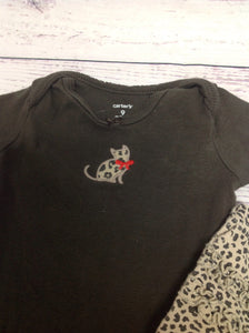 Carters BROWN & BEIGE 2 PC Outfit