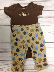 Carters BROWN & BEIGE 2 PC Outfit