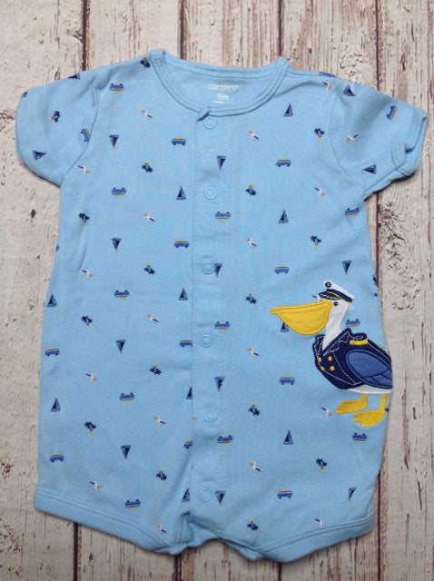 Carters Baby Blue & Blue One Piece