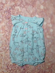Carters Baby Blue & Pink One Piece