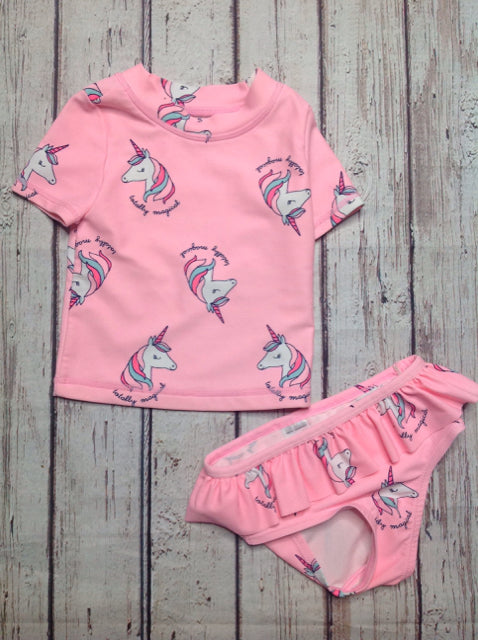 Carters Baby Blue & Pink Swimwear