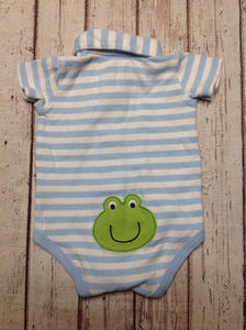 Carters Baby Blue & White One Piece