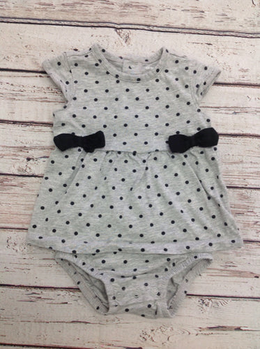 Carters Black & Gray One Piece