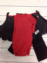 Carters Black & Red 3 PC Outfit