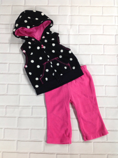 Carters Black & White 2 PC Outfit