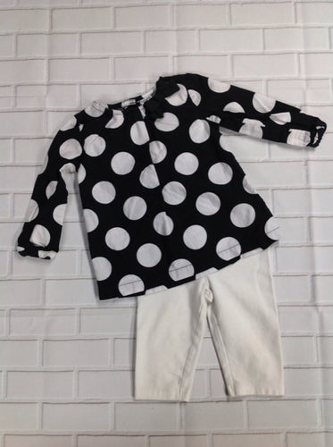 Carters Black & White 2 PC Outfit