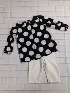 Carters Black & White 2 PC Outfit