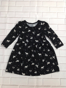 Carters Black Print Dress