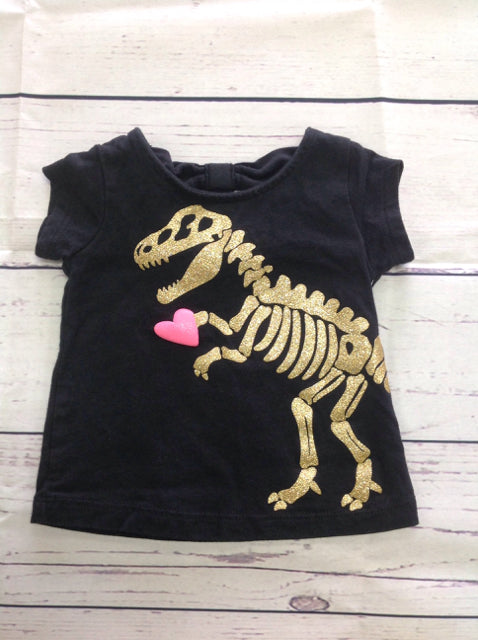 Carters Black Print Top