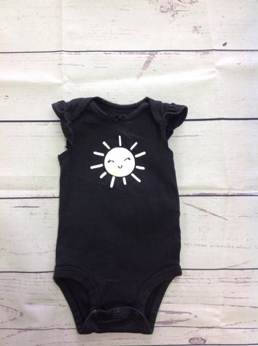 Carters Black Print Top