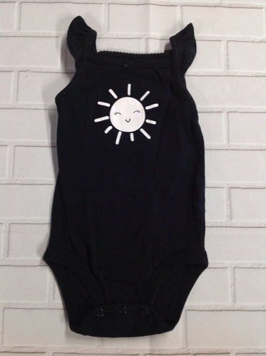Carters Black Print Top