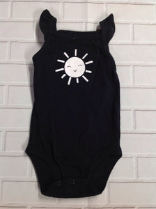 Carters Black Print Top