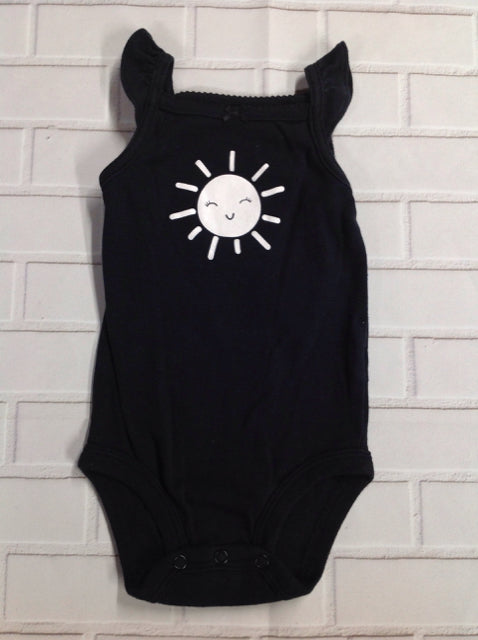 Carters Black Print Top