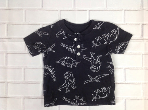 Carters Black Print Top
