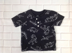 Carters Black Print Top
