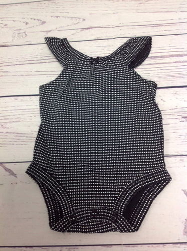 Carters Black Print Top
