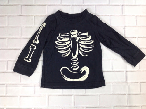 Carters Black Print Top