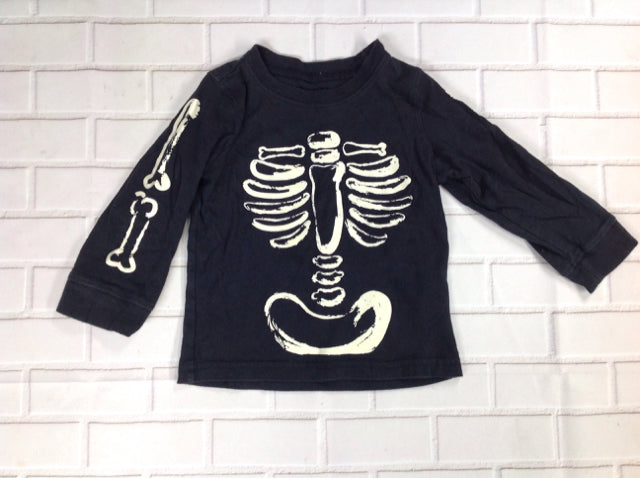 Carters Black Print Top