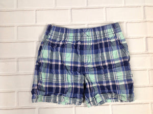 Carters Blue & Pink Plaid Shorts