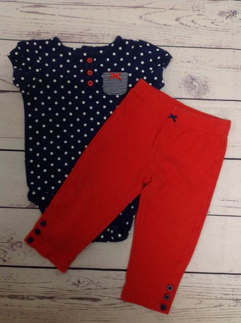 Carters Blue & Red 2 PC Outfit