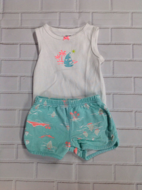 Carters Blue & White 2 PC Outfit