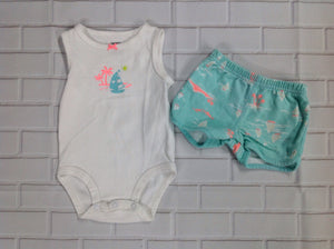 Carters Blue & White 2 PC Outfit