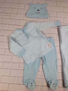 Carters Blue & White 4 PC Outfit