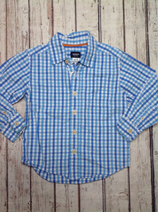 Carters Blue & White Checkered Top