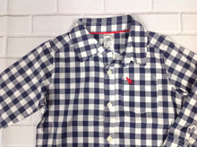Carters Blue & White Checkered Top
