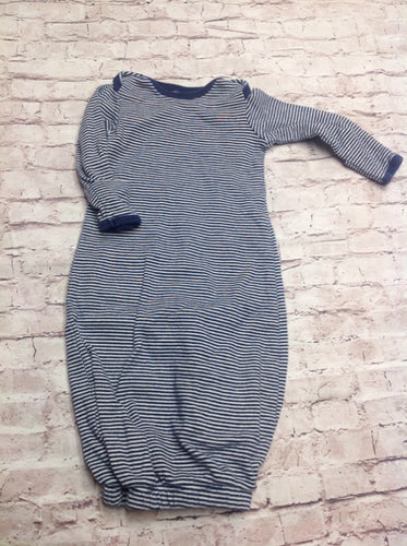 Carters Blue & White Gown