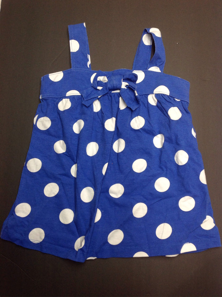 Carters Blue & White Polka Dots Top