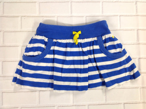 Carters Blue & White Stripe Skort