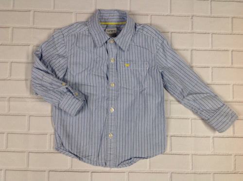 Carters Blue & White Stripe Top
