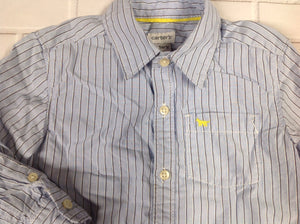 Carters Blue & White Stripe Top