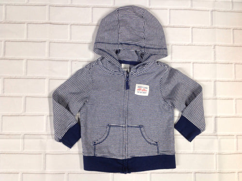 Carters Blue & White Stripe Top