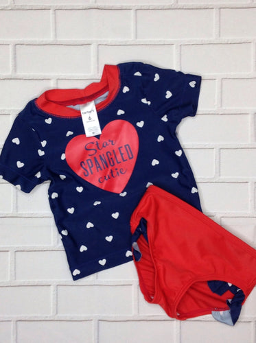 Carters Blue & White Swimwear