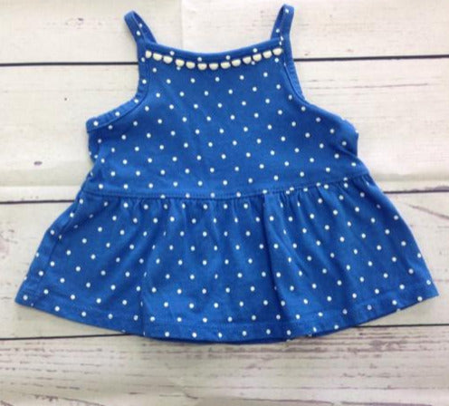Carters Blue & White Top