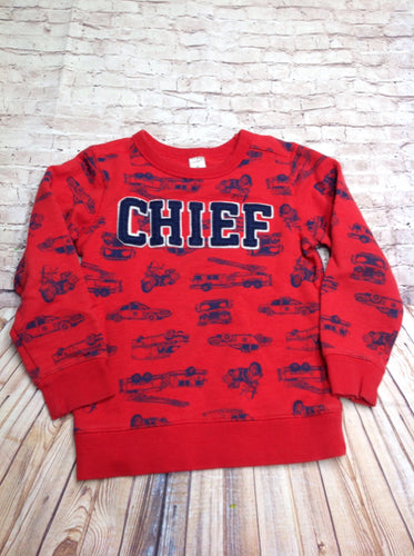 Carters Blue Firetruck Top