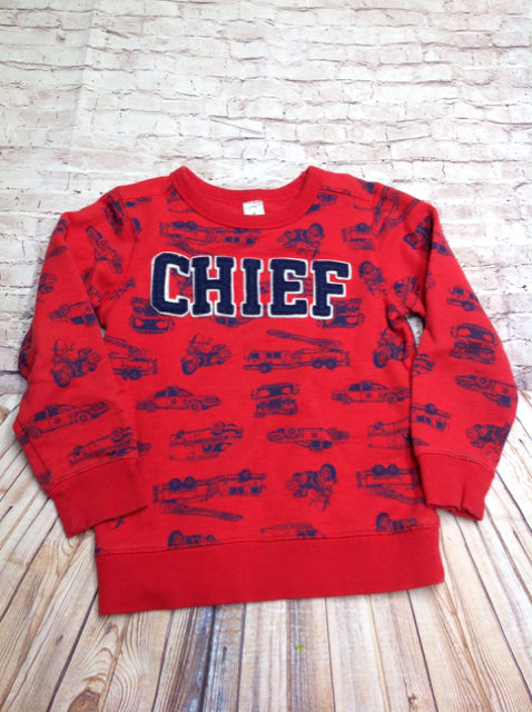 Carters Blue Firetruck Top