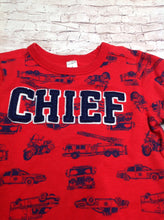 Carters Blue Firetruck Top