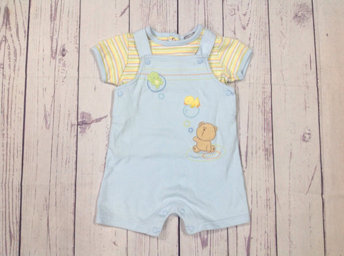 Carters Blue Print 2 PC Outfit