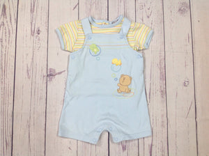 Carters Blue Print 2 PC Outfit