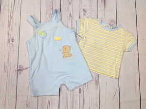 Carters Blue Print 2 PC Outfit