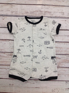 Carters Blue Print One Piece